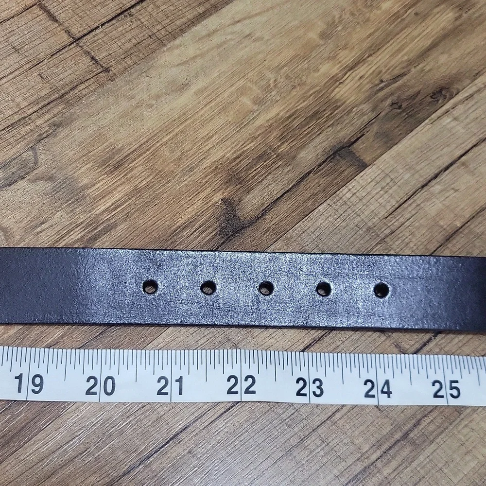 LEVI'S Black Leather Boys Belt - S 22-24